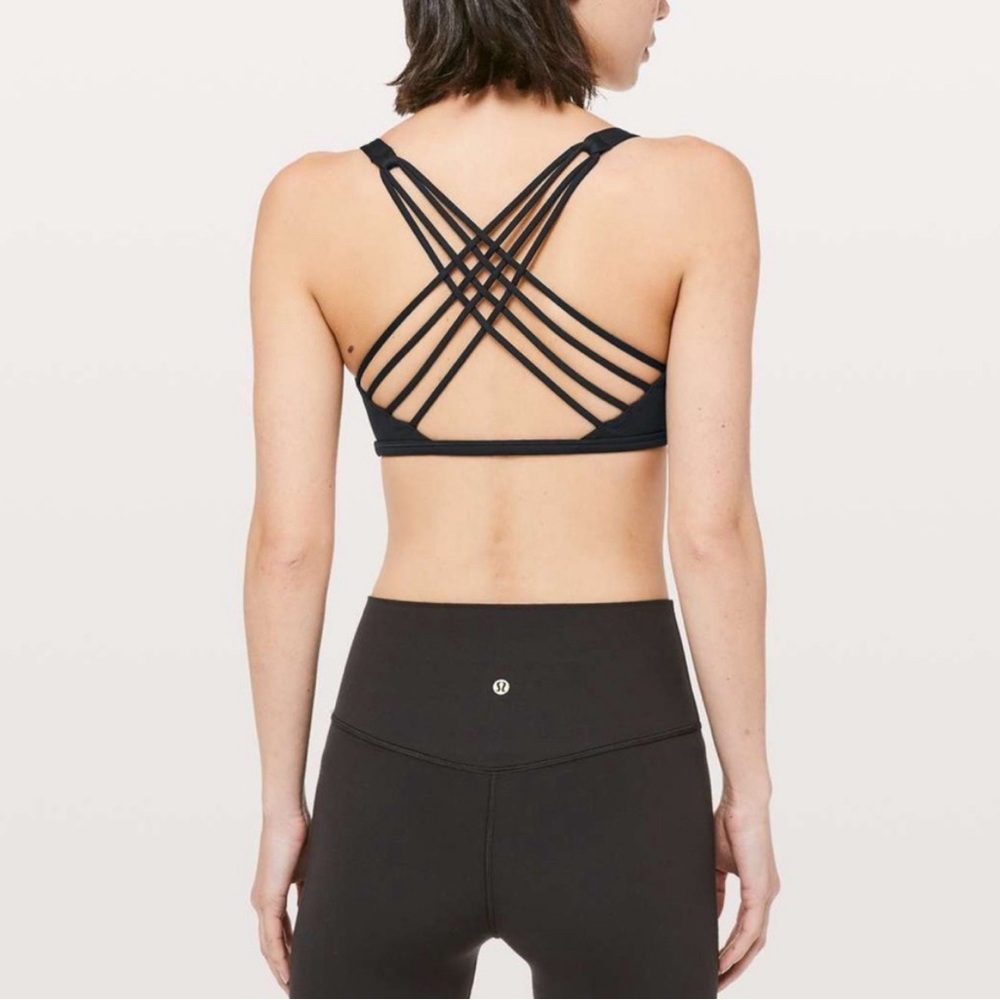 Women’s Lulu Lemon Free To Be Wild Blue Marbled Sports Bra